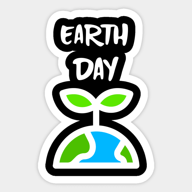 EARTH Day Celebration Save Our Planet White Sticker by SartorisArt1